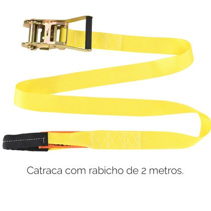 Imagem de Slackline Zamboo Kit ActionLine 20m Amarelo Com Catraca Reforçada Suporta 3 Ton Desenvolve Equilíbrio Coordenação