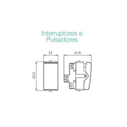 Imagem de Sleek Modulo Interruptor Simples 10a