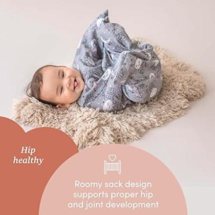 Imagem de SleepingBabyZipadee-Zip Swaddle Transition Baby Swaddle Blanket with Zipper, Cozy Baby Sleep Sack Wrap (Grande 12-24 Meses  26-34 lbs, 33-37 polegadas  Boa noite Lua)