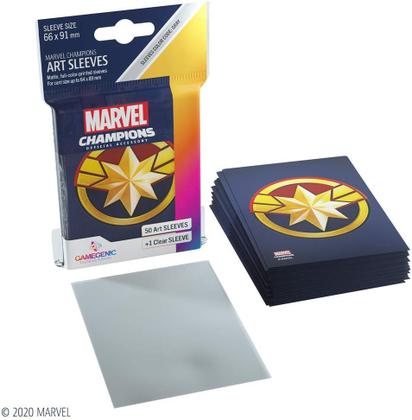 Imagem de Sleeves Marvel Champions Capitã Marvel 66x91mm