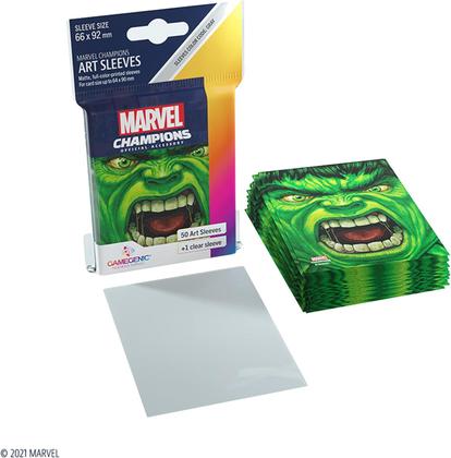 Imagem de Sleeves Marvel Champions Hulk 66x92mm 50un