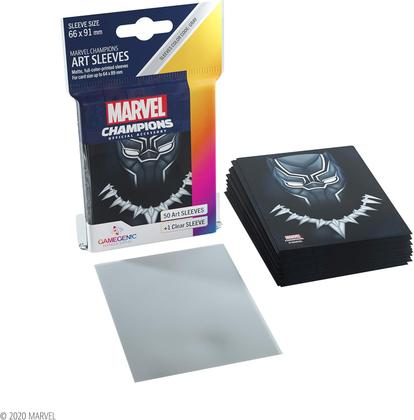 Imagem de Sleeves Marvel Champions Pantera Negra 66x91mm 50 un