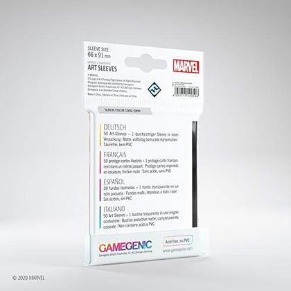 Imagem de Sleeves Marvel Champions Pantera Negra 66x91mm 50 un