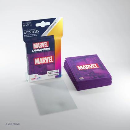 Imagem de Sleeves Marvel Champions Roxo 66x91mm 