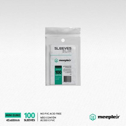 Imagem de Sleeves MeepleBR SLIM - MINI EURO (45x68mm)