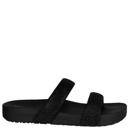 Imagem de Slide Zaxy Bestie Preto com Brilho Fivelas