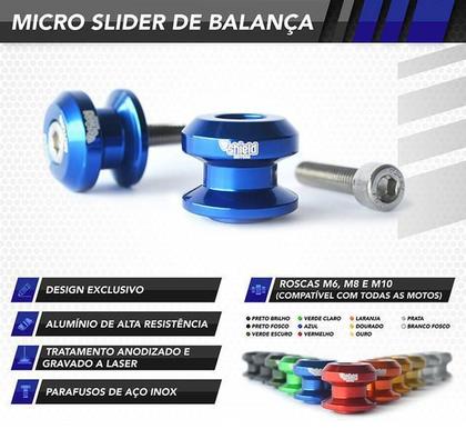 Imagem de Slider Traseiro Balança Shieldmotors  M6 Preto Fosco