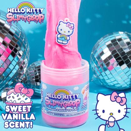 Imagem de Slime Hello Kitty Slimygloop - Cristal Rosa 240ml com Granulado