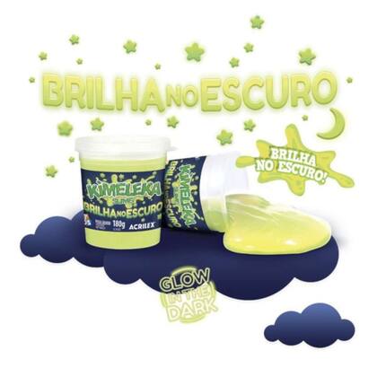 Imagem de Slime Kimeleka Brilha no Escuro 180g Art Kids