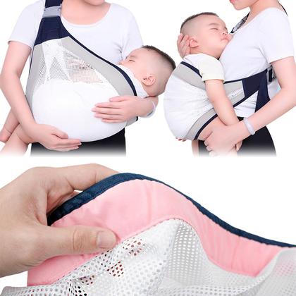 Imagem de Sling Bebe Carregador Canguru Segurar Filho Ajustavel Cor:Rosa