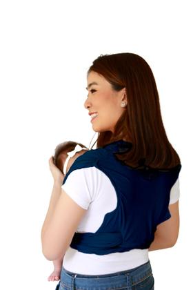 Imagem de Sling Canguru Ajustável Carregador De Bebê Ergonômico Soul Mamma - Deep Blue