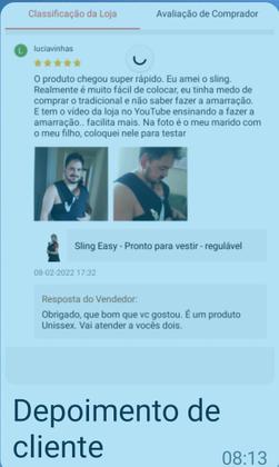 Imagem de Sling Easy - Camiseta - Pronto para usar - É só vestir