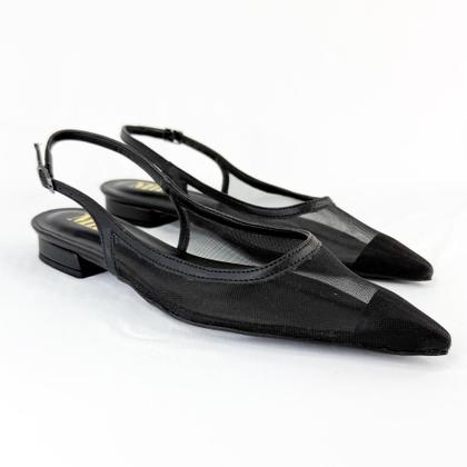 Imagem de Slingback feminino com tela transparente 1812