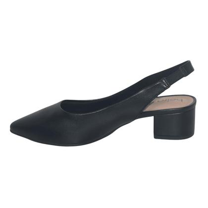 Imagem de Slingback feminino salto bloco bico fino Beira Rio