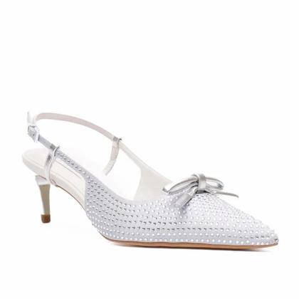 Imagem de Slingback Prata Com Brilho Aisha Werner