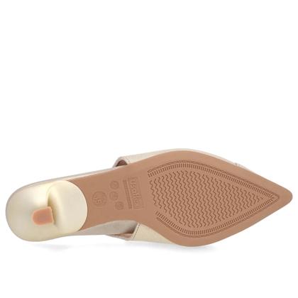 Imagem de Slingback Salto Baixo Fino Couro - Usaflex