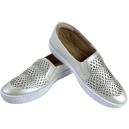 Imagem de Slip-On Champagne Detalhe Leaser - ULLY