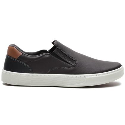 Imagem de Slip On Iate Calce Facil Oferta Masculino Bico Redondo Com Elastico Macio