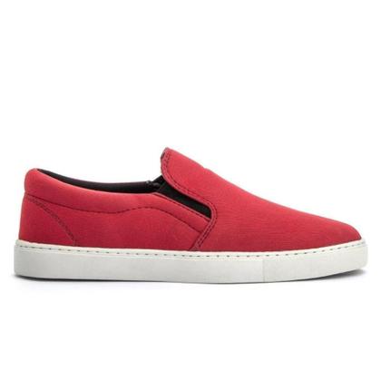 Imagem de Slip On Iate Palmaville Casual Lona Moderno Masculino - Vermelho