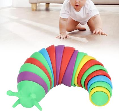 Imagem de Slug Fidget Lesma Brinquedo Articulado de Descompressão Flexível