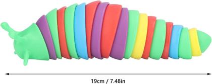 Imagem de Slug Fidget Lesma Brinquedo Articulado de Descompressão Flexível