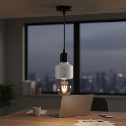 Imagem de Smart Bocal Casa Inteligente Soquete Suporte de Lâmpadas WiFi Compatível Com Alexa