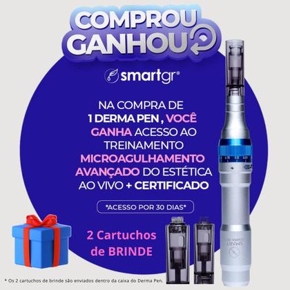Imagem de Smart Derma Pen + Clorex + Analyzer + 10 Cartuchos Smart Gr