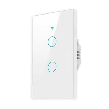 Imagem de Smart Interruptor Inteligente Zigbee 2 Canais/Teclas Touch Branco para Automação