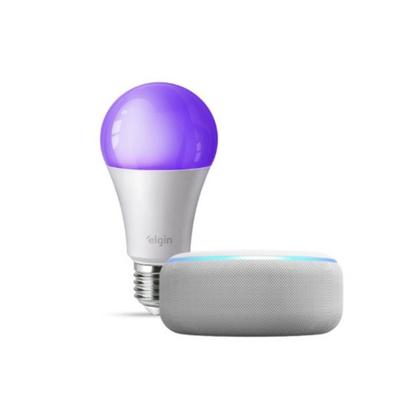 Imagem de Smart Lâmpada Elgin LED Wi-Fi 10W Color Bulbo Com Alexa E Google Home - 48BLEDWIFI00