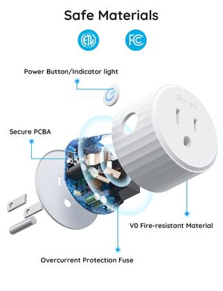 Imagem de Smart Plug Govee WiFi funciona com Alexa e Google Assistant, pacote com 2