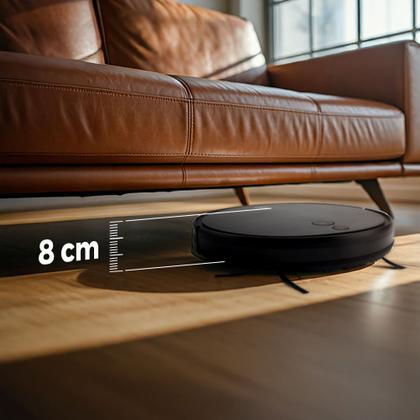 Imagem de Smart Robô Aspirador Wi-Fi PRA600 Positivo Casa Inteligente, Aspira, Passa Pano, Retorna à Base