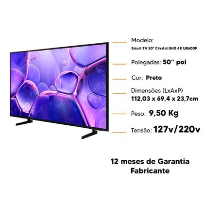 Imagem de Smart Samsung TV 50" pol Crystal UHD 4K U8600F com Alexa Gaming Hub