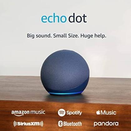 Imagem de Smart Speaker Amazon Echo Dot 5th Generation com Wi-Fi Bluetooth - Azul
