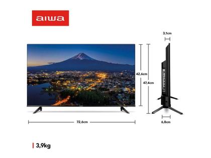 Imagem de Smart TV 32 HD LED AIWA Wi-Fi Bluetooth 2 HDMI 2 USB