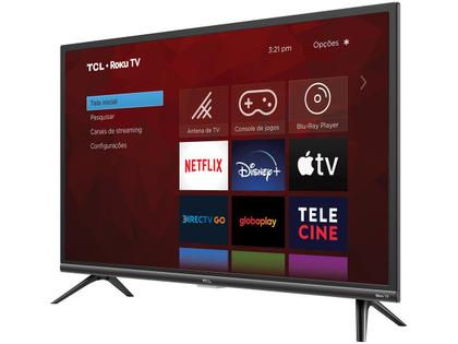 Smart TV 32” HD LED TCL 32RS520 VA - 32RS520 Wi-Fi 3 HDMI 1 USB