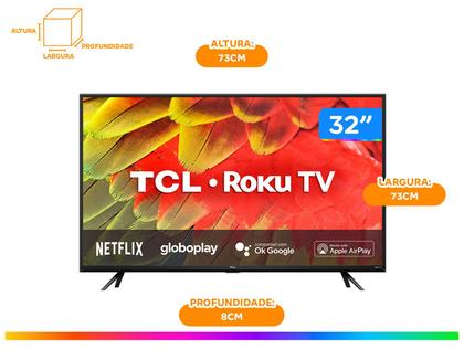 Imagem de Smart TV 32” HD LED TCL RS530 60Hz Wi-Fi