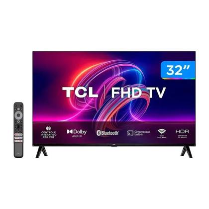 Imagem de Smart Tv 32 Led Full Hd TCL Android Wifi Bluetooth Controle Comando de Voz