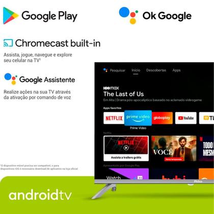 Imagem de Smart TV 32" Philco LED Android HDR10 - Conectividade e Imagem Nítida - Space Gray