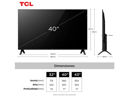 Imagem de Smart TV 40" TCL Full HD QLED 40S5K Google TV 2 HDMI