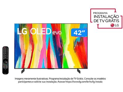 Imagem de Smart TV 42” 4K OLED LG OLED42C2PSA 120Hz AI Processor Wi-Fi HDR Alexa Google Assistent