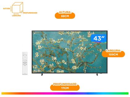 Imagem de Smart TV 43” 4K QLED Samsung The Frame VA 60Hz