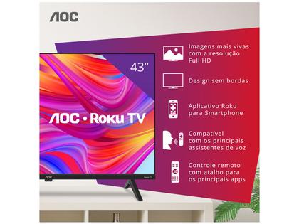Imagem de Smart TV 43" Full HD DLED AOC 43S5045/78G VA Wi-Fi 3 HDMI 1 USB