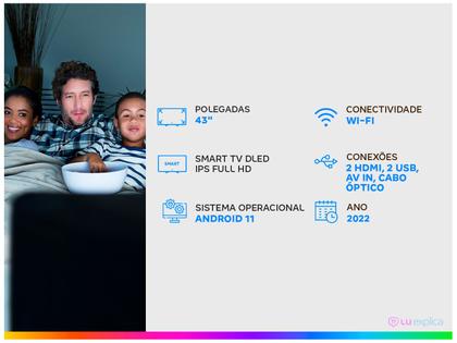 Imagem de Smart TV 43” Full HD DLED Rig Vizzion BR43D1SA