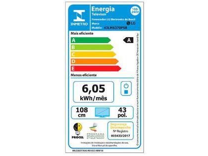 Imagem de Smart TV 43” Full HD LED LG 43LM6370 60Hz