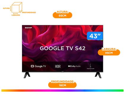 Imagem de Smart TV 43" Full HD LED Semp S42 Google TV 2 HDMI