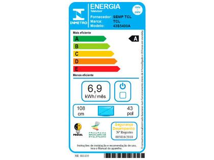 Imagem de Smart TV 43” Full HD LED TCL 43S5400A Android