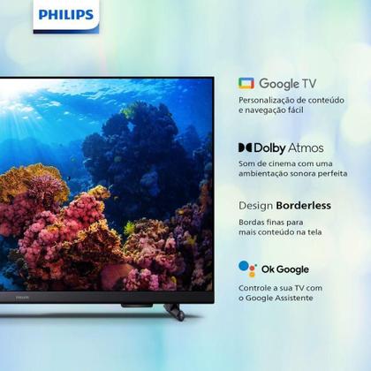 Imagem de Smart Tv 43 Full Hd Philips 43pfg6918 Wi-fi Google Hdr Plus Bluetooth Preto Bivolt