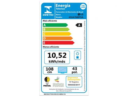 Imagem de Smart TV 43" LG 4K Ultra HD 43UA7500PSA webOS 25 AI Processor 4K Gen8 com Alexa 3 HDMI