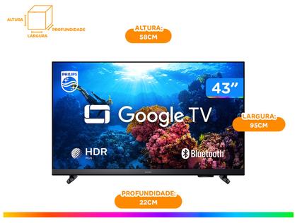 Imagem de Smart TV 43" Philips Full HD DLED 43PFG6918/78 60Hz Google TV Quad Core Google Assistente 3 HDM