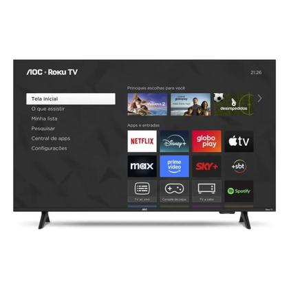 Imagem de Smart TV 43 Polegadas AOC LED ROKU WIFI FULL HD USB HDMI 43S5155 78G